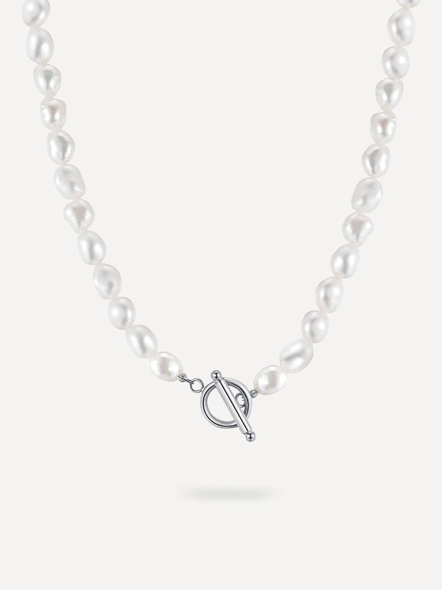 Collar de Perlas Clásico de Alma Sotelo — Plata