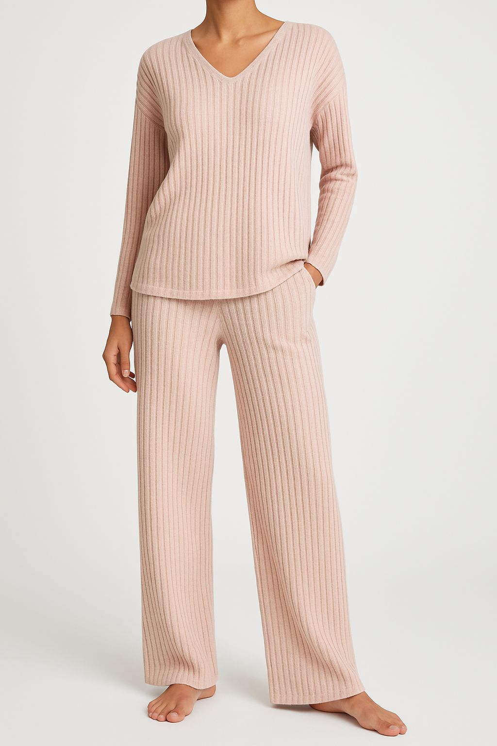 Conjunto Rayas Escote Pico y Pantalón de Alma Sotelo — foto 23 de 25