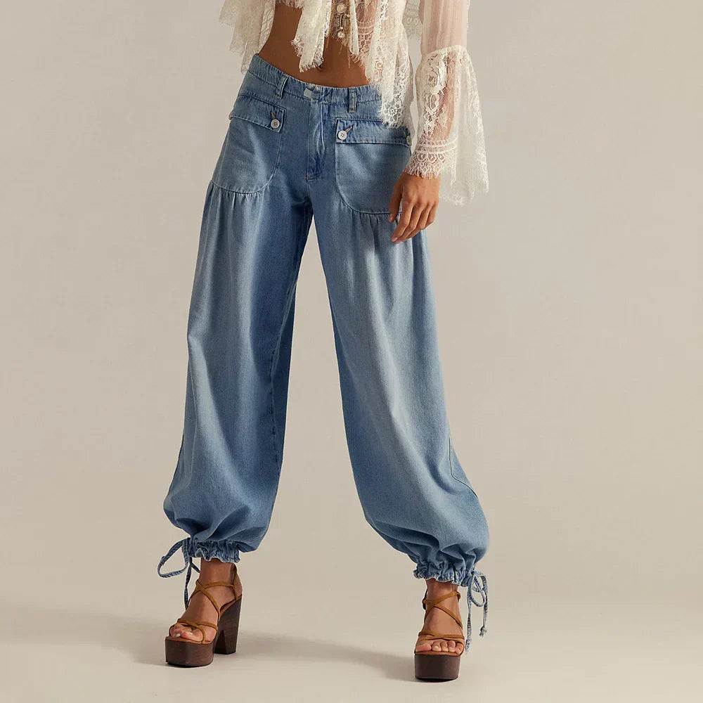 Nova Jeans | Pantalones boho de corte holgado