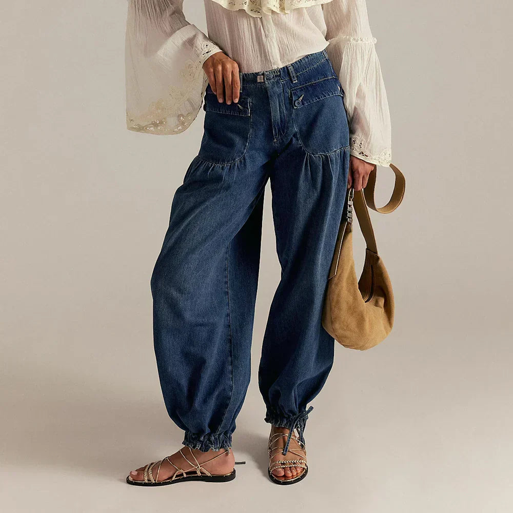 Nova Jeans | Pantalones boho de corte holgado