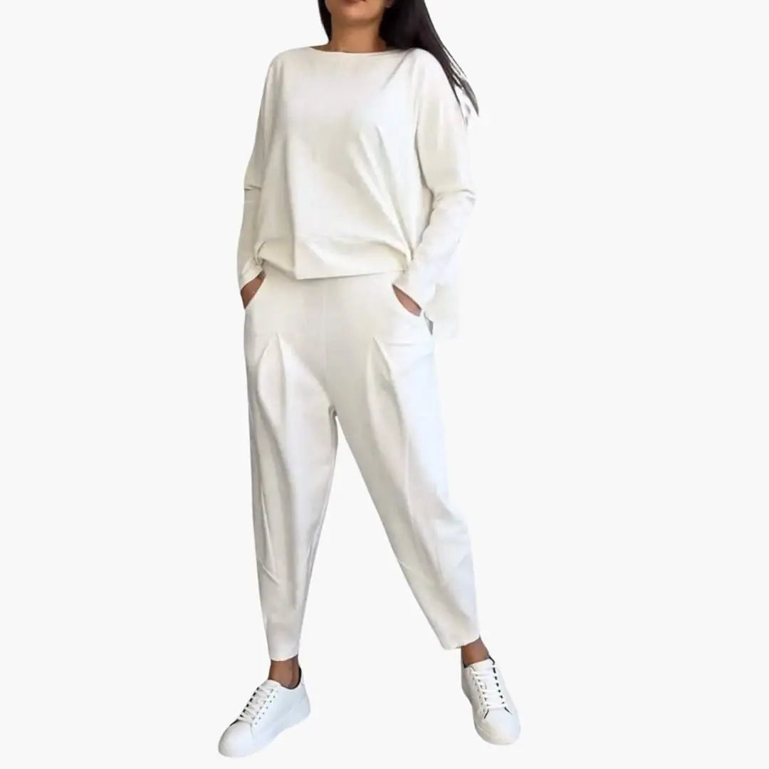 Thea | Conjunto de Dos Piezas con Cuello Redondo