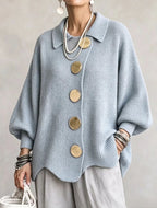 Pilar - Cárdigan oversize azul cielo
