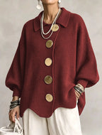 Pilar - Cárdigan oversize rojo