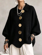 Pilar - Cárdigan oversize negro