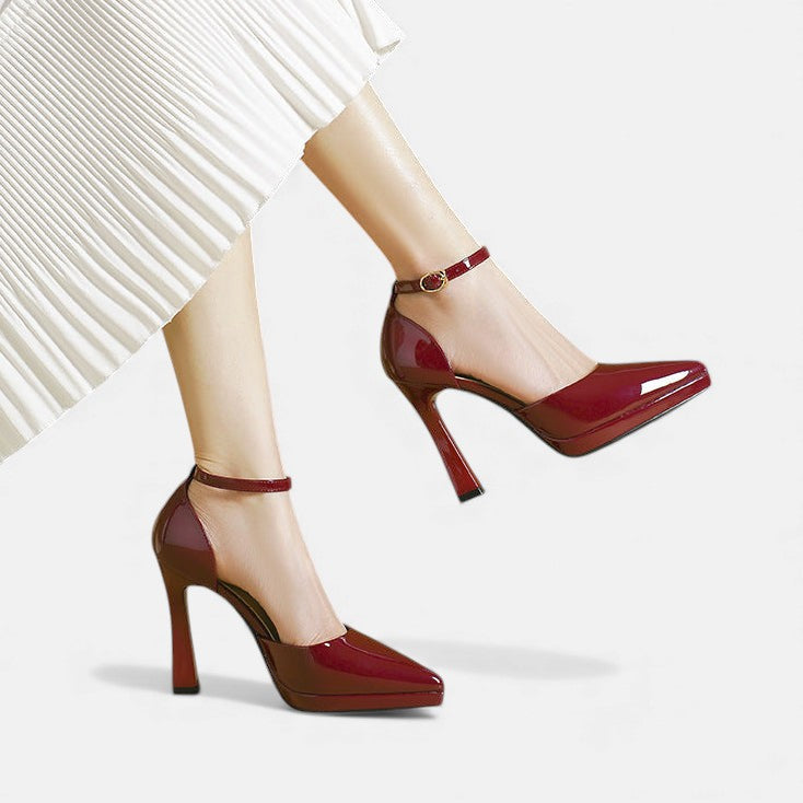Evette Tacones de Cuero