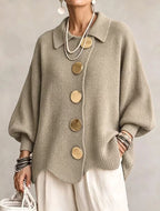 Pilar - Cárdigan oversize caqui