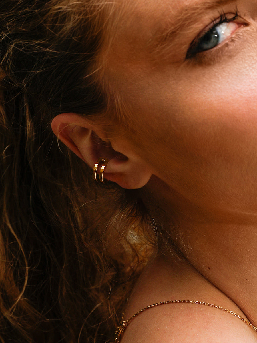 Pendientes Doble Aro Lunar de Alma Sotelo — foto 2