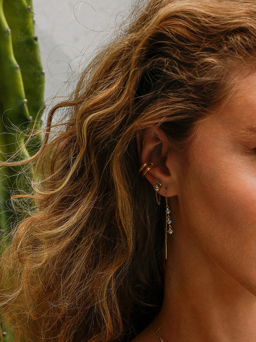Pendientes Doble Aro Lunar de Alma Sotelo — foto 5