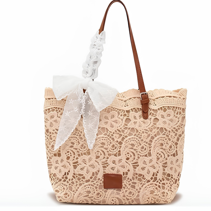Peicees | Bolso de Hombro con Cinta de Encaje