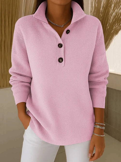Amparo | Jersey con cuello polo y caída suave