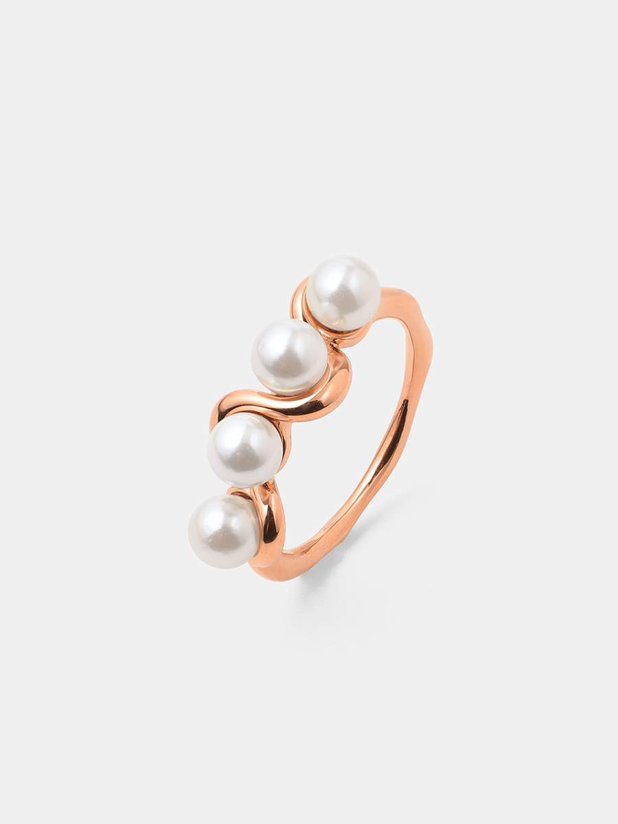 Anillo de Perla de Alma Sotelo — Oro Rosa
