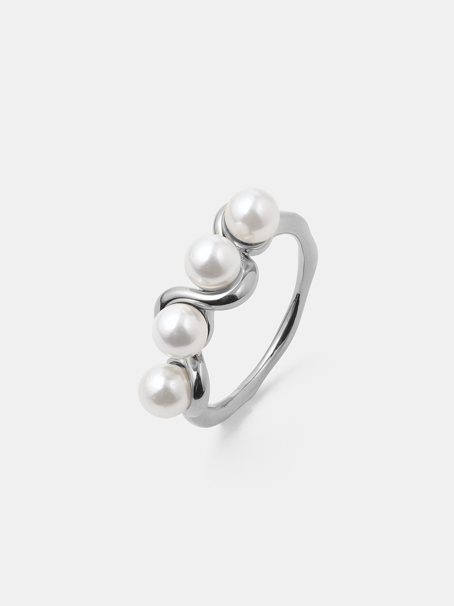 Anillo de Perla de Alma Sotelo — Plata