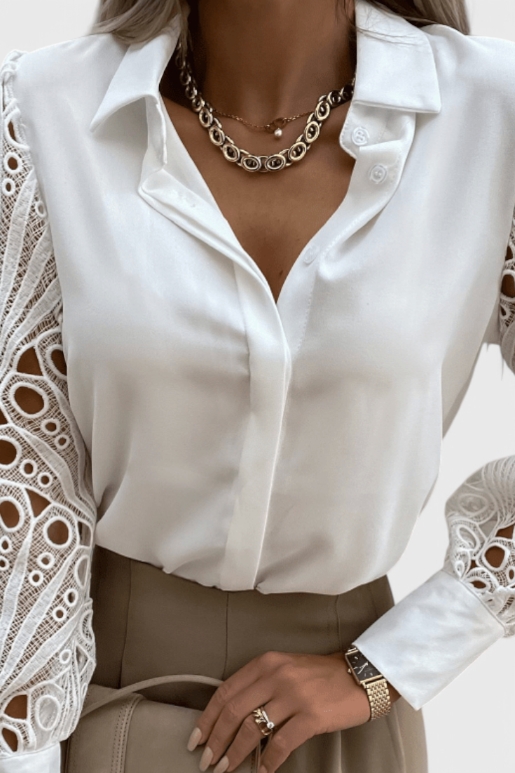 Blusa Tabitha Chic con Ajuste Relajado