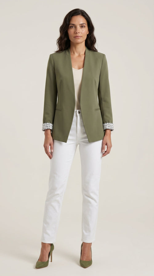 Blazer Recto con Hombreras de Alma Sotelo — foto 2