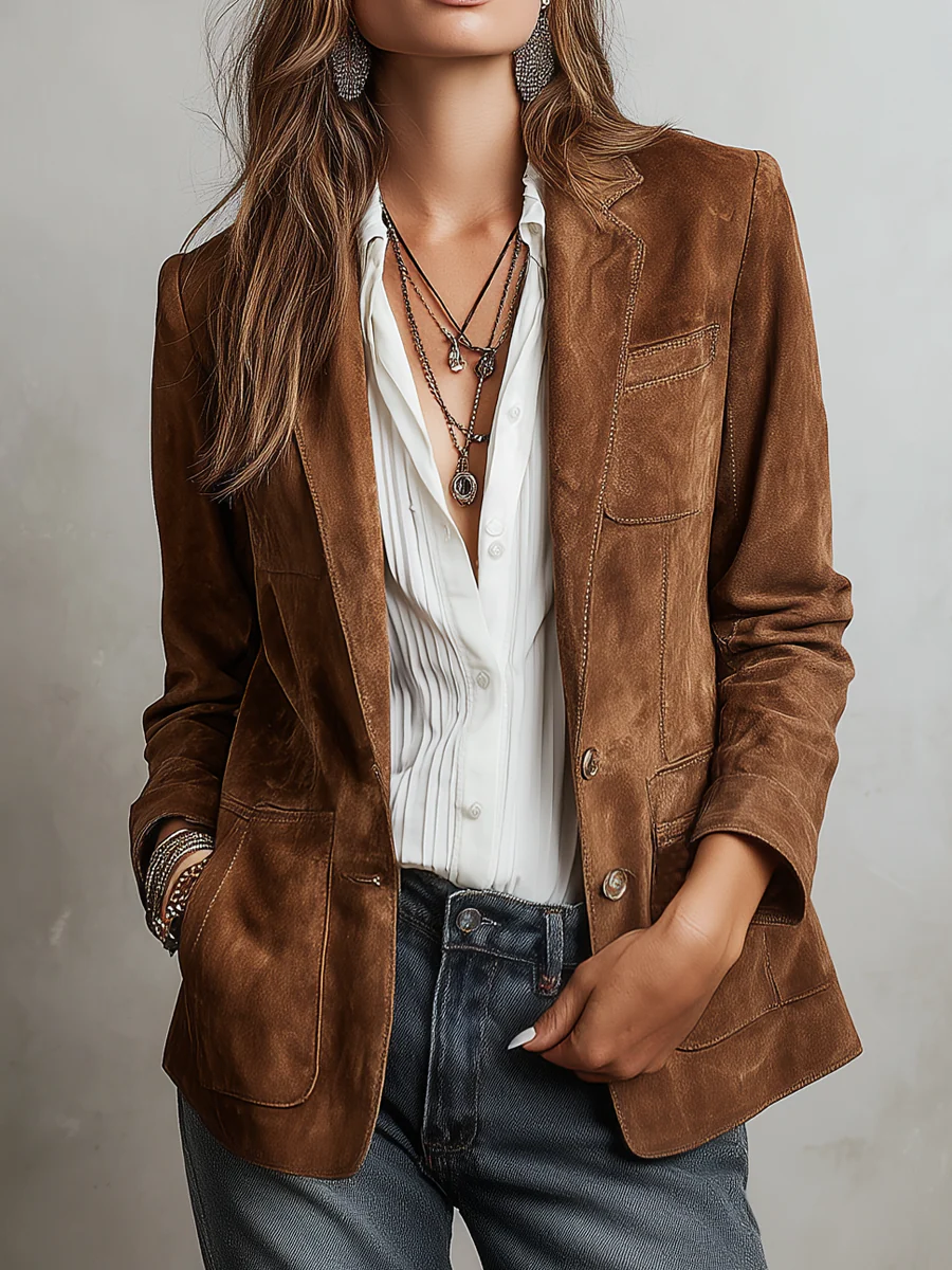 Rosario blazer vintage marrón