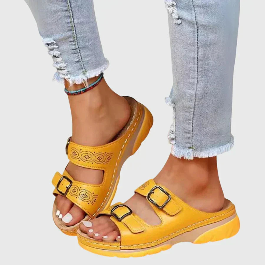 Diora | Sandalias cómodas de cuero