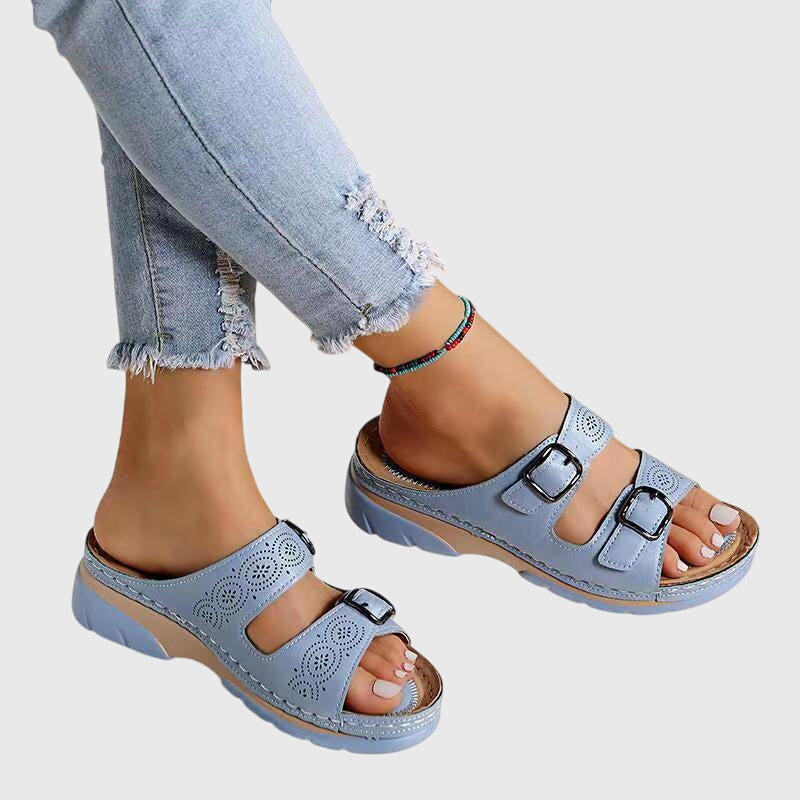 Diora | Sandalias cómodas de cuero