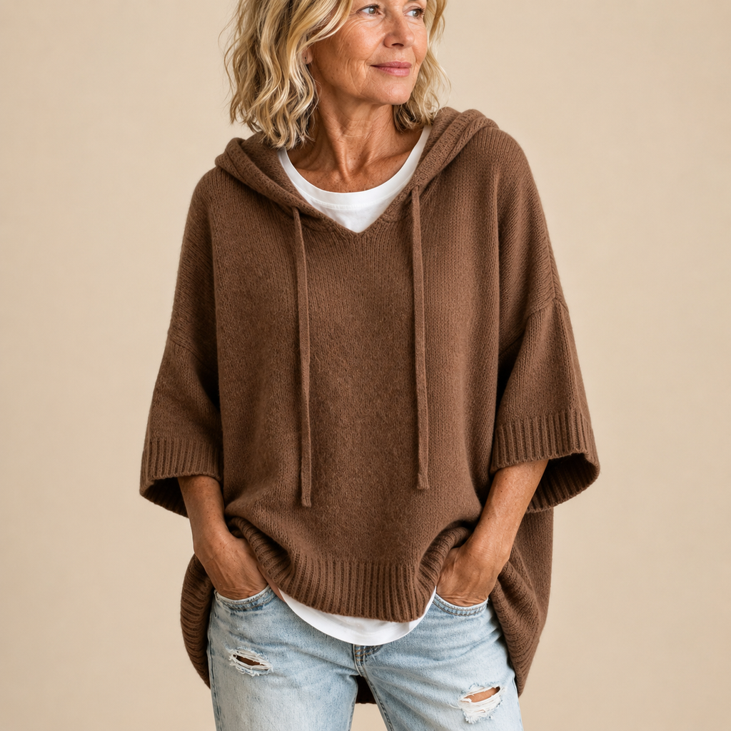 Lourdes - Poncho marrón