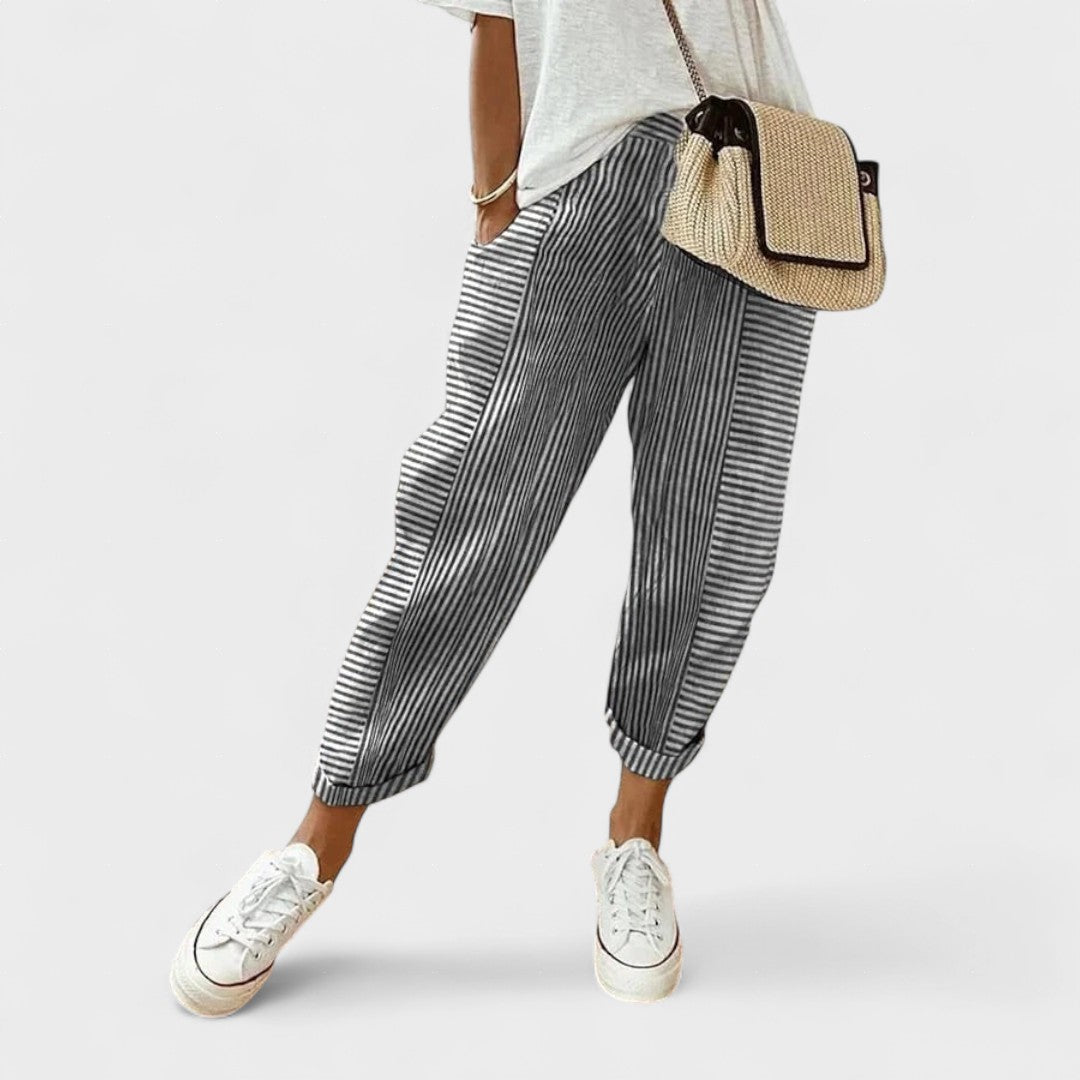 Lucía | Pantalones a Rayas con Estilo