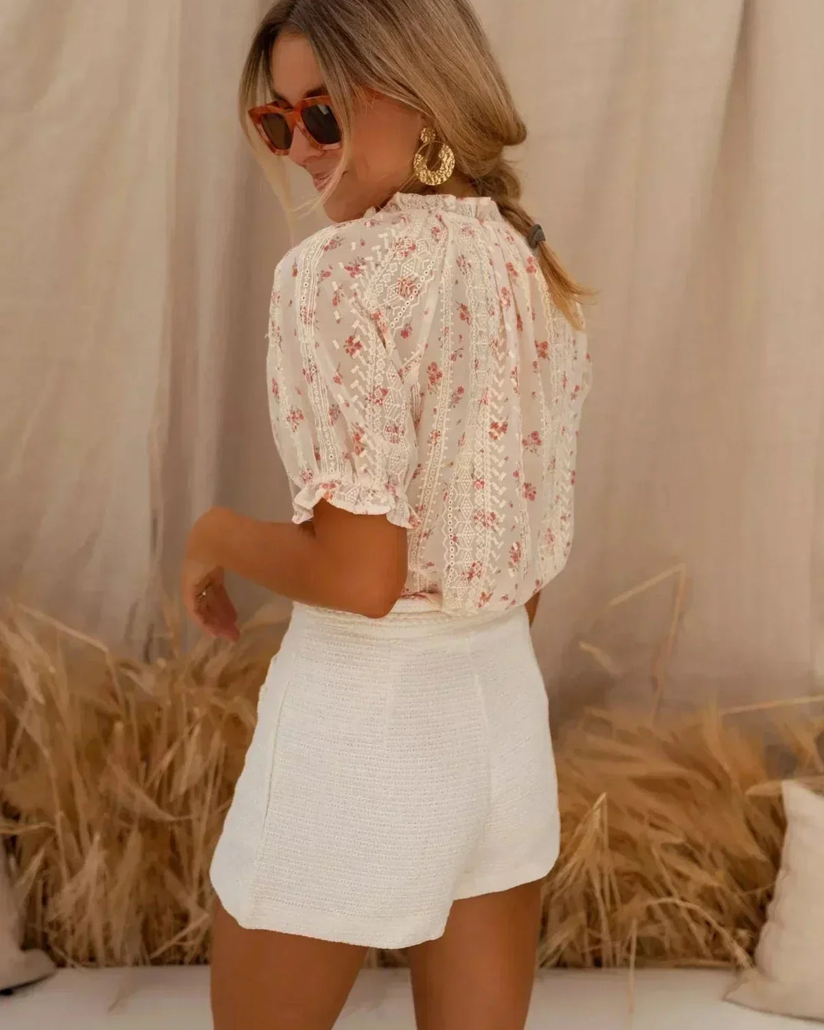 Floralis | Blusa de verano elegante con estampado floral