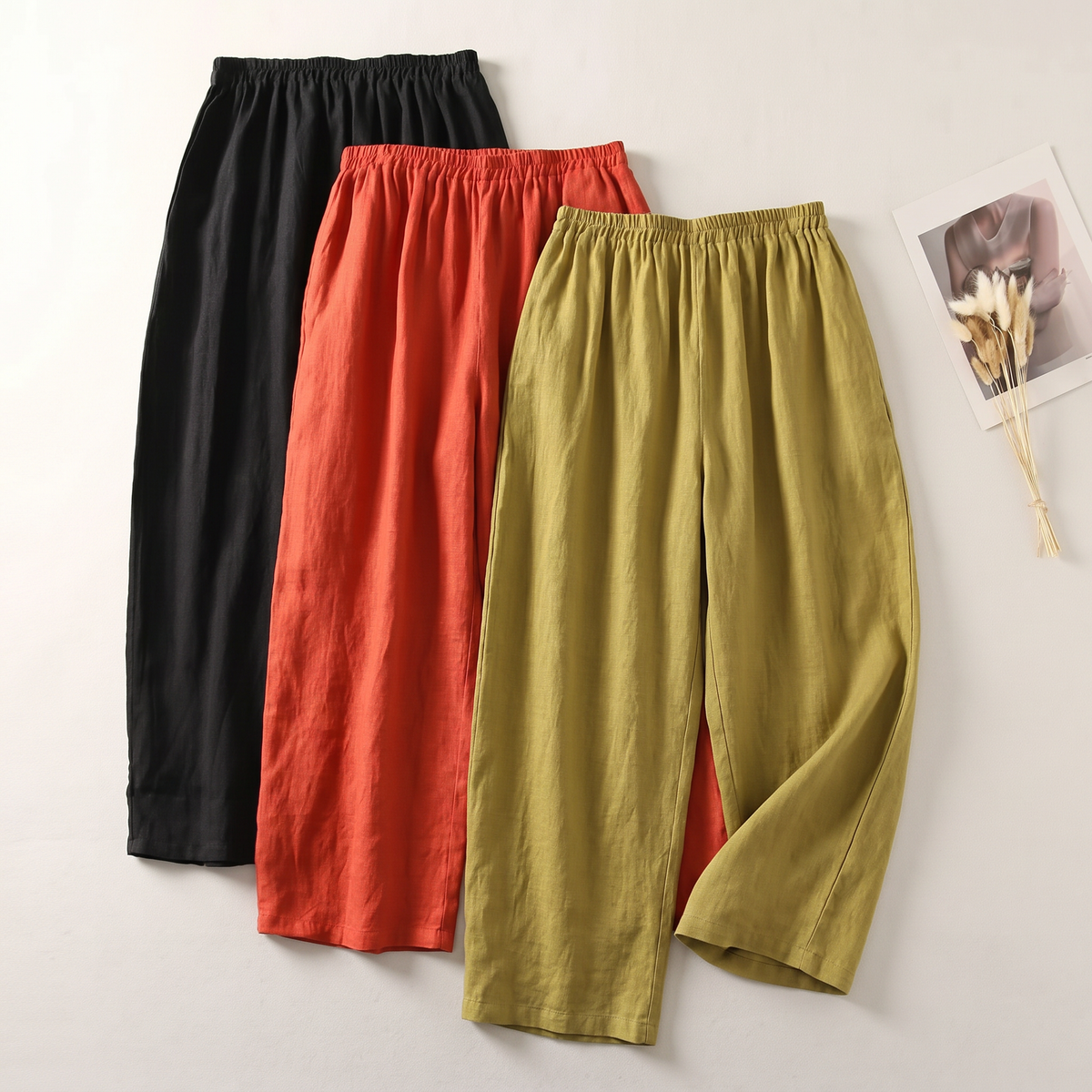 Pantalones de Lino Suave