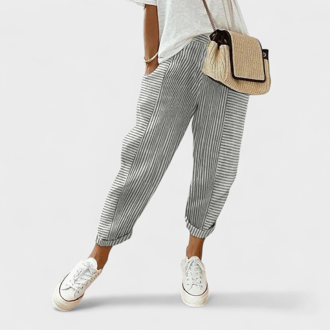 Lucía | Pantalones a Rayas con Estilo