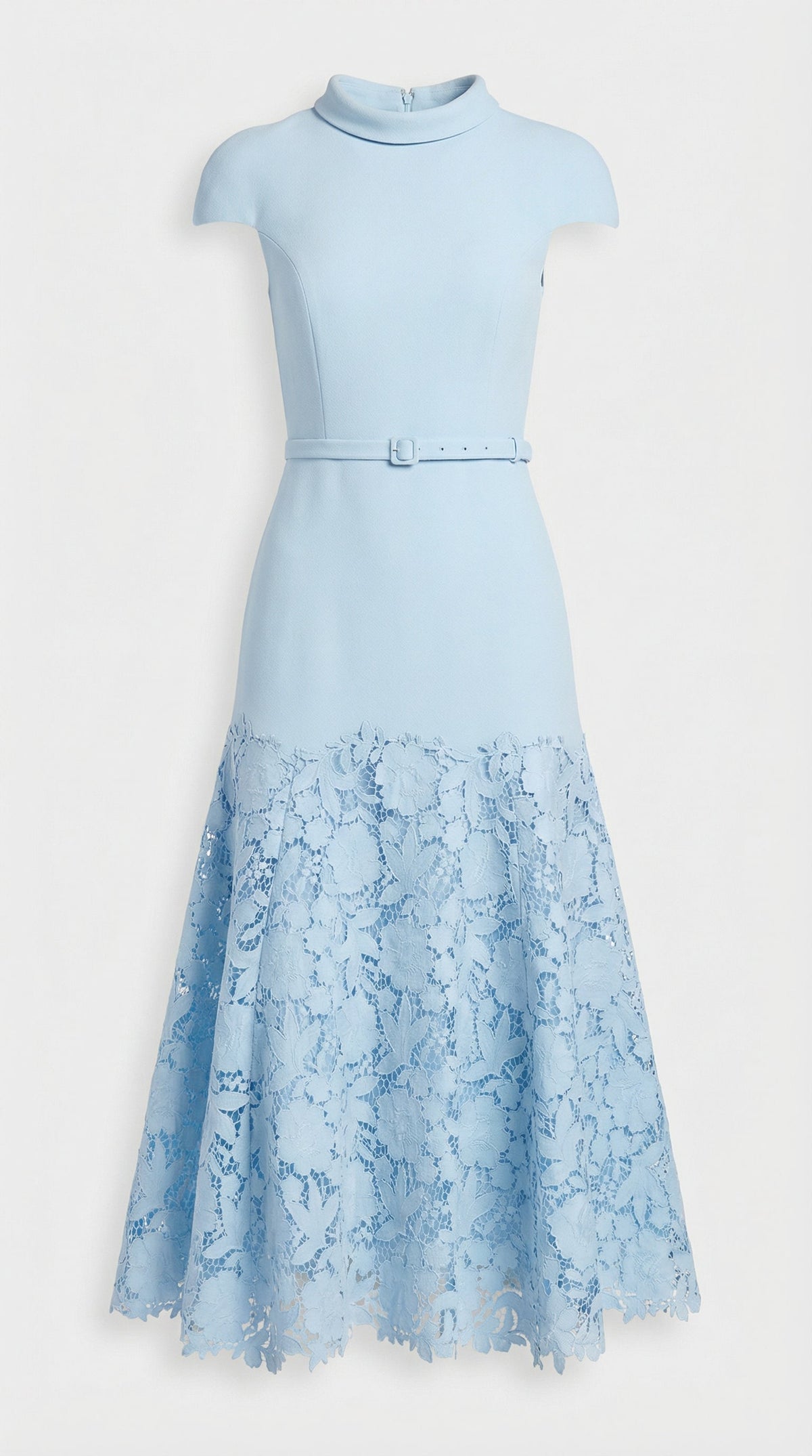 Mirana | Vestido Midi de Encaje Azul