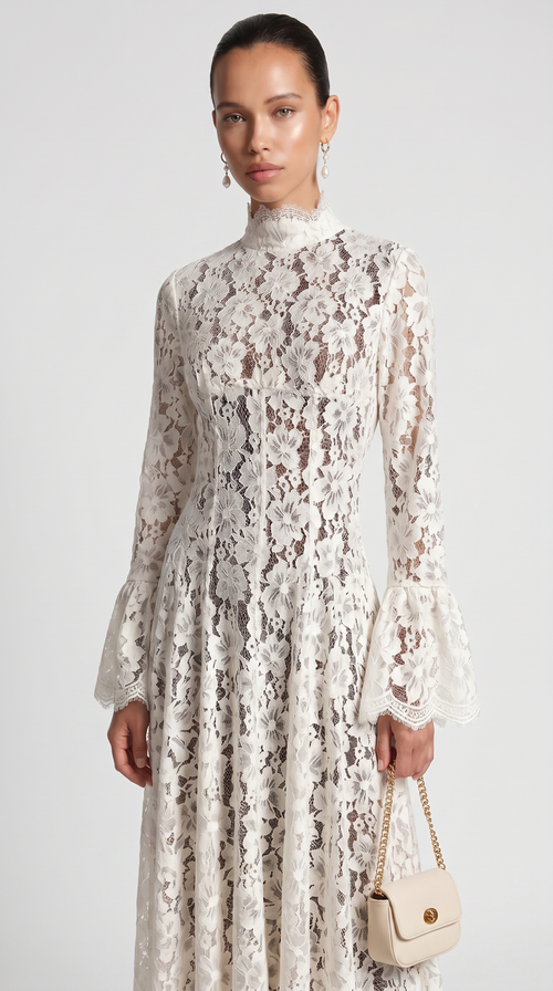 Alef | Vestido Maxi de Encaje