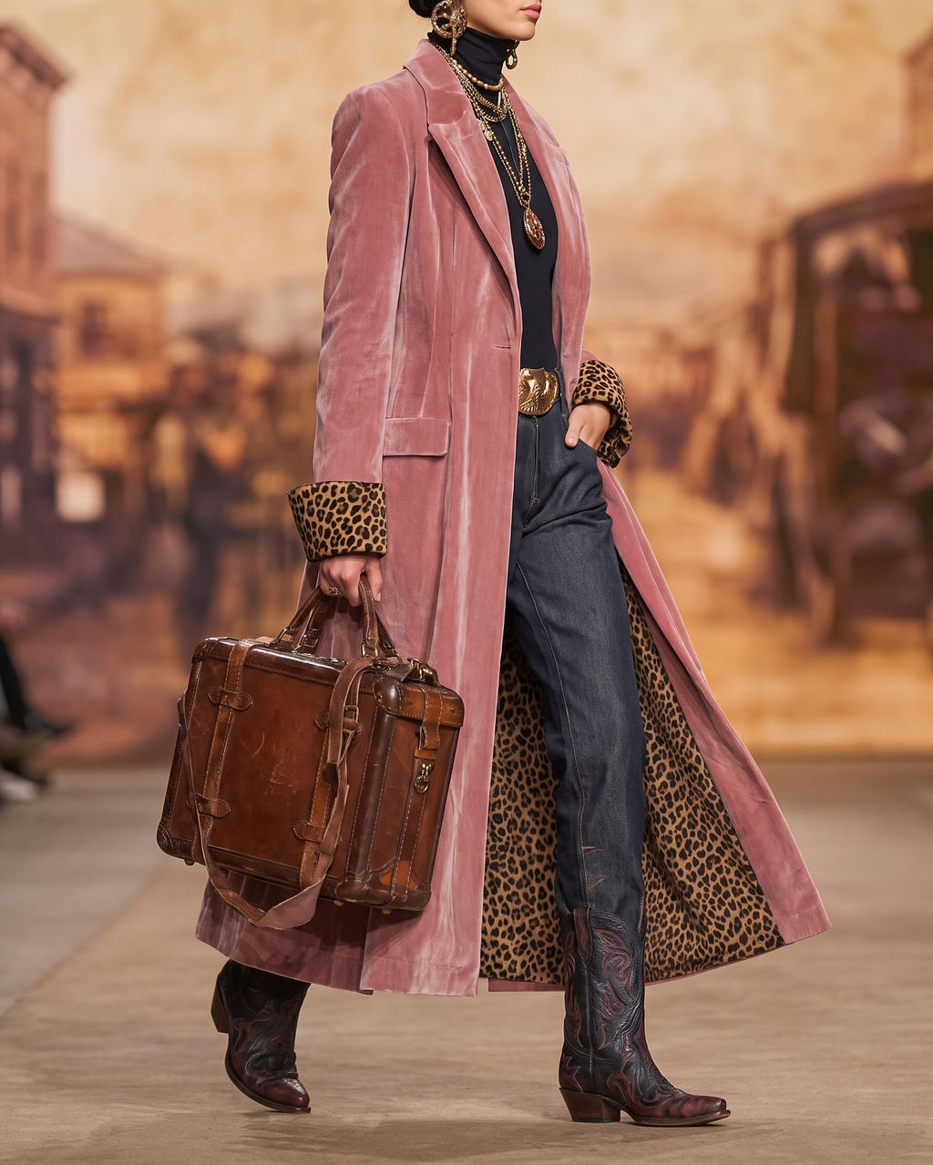 Abrigo Madison rosa, look completo