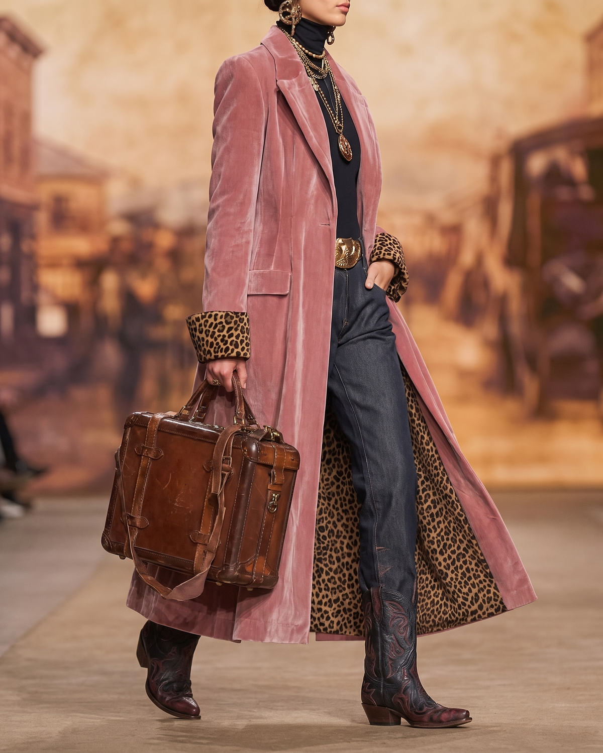 Abrigo Madison rosa, look completo