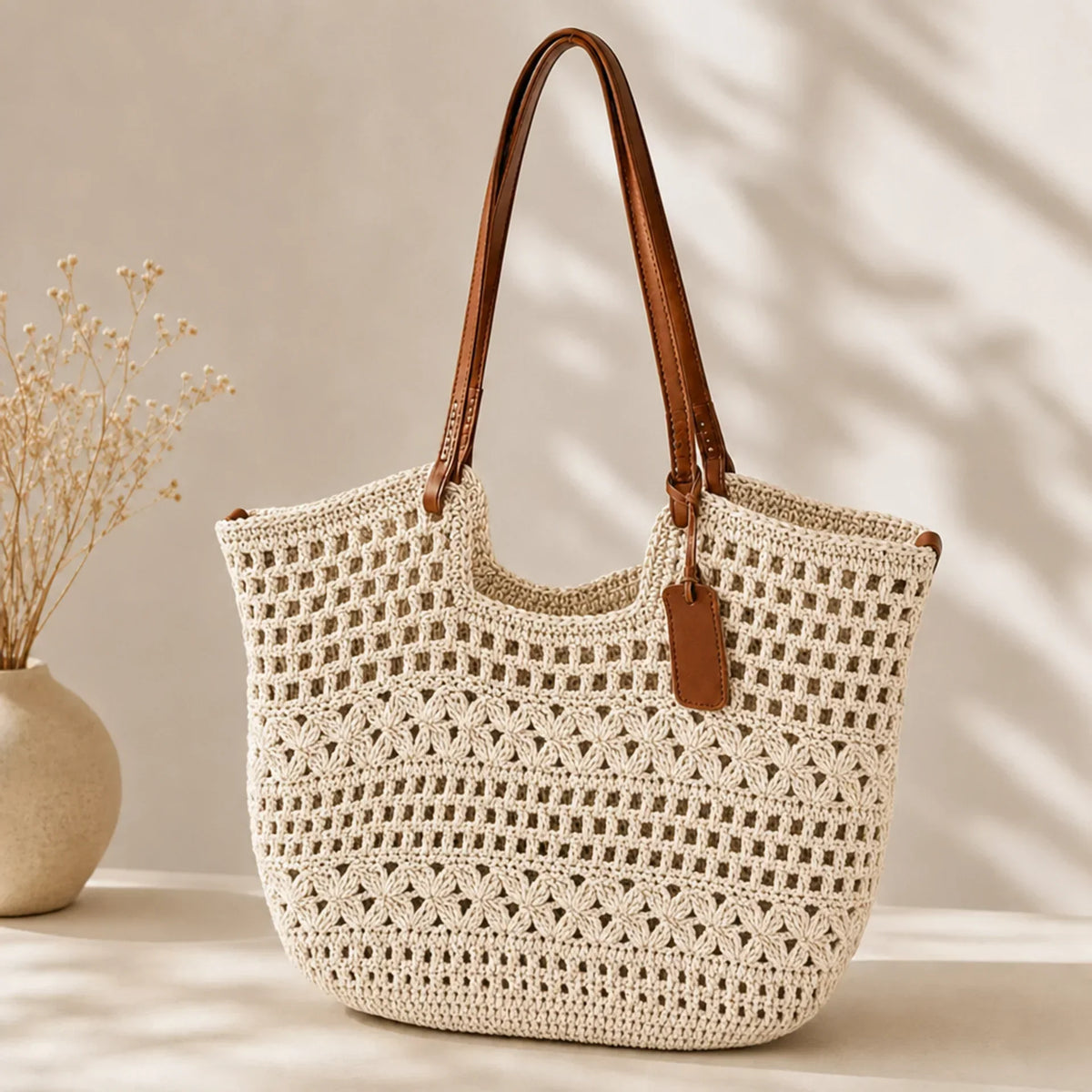 Clare Coastal | Bolsa de Mano Tejida a Mano