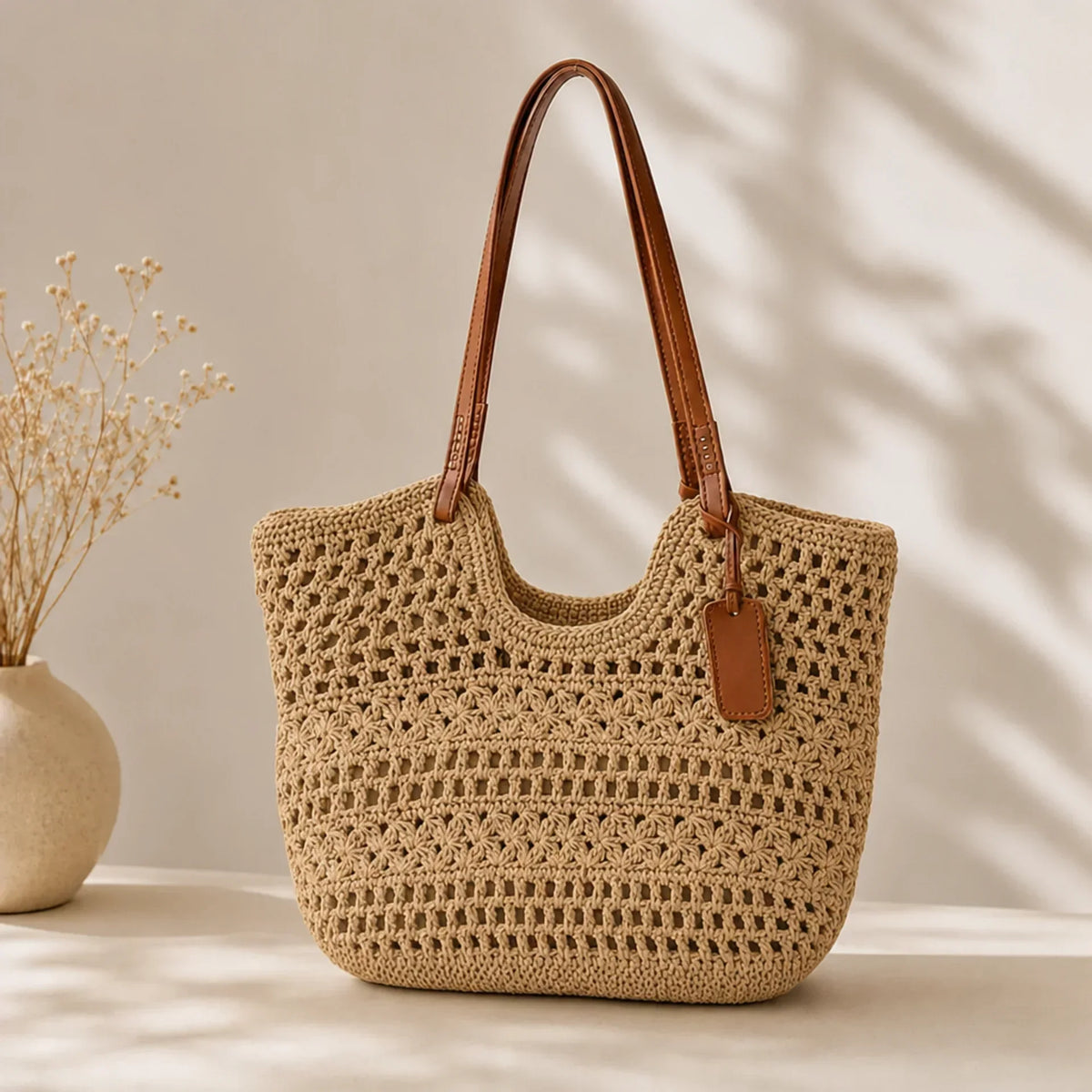 Clare Coastal | Bolsa de Mano Tejida a Mano