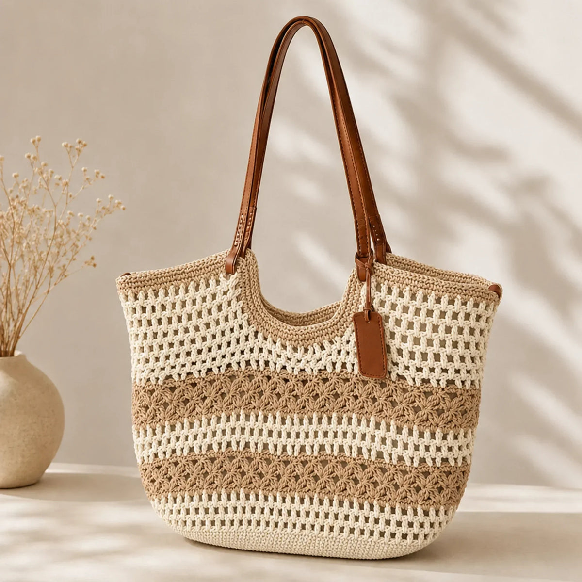 Clare Coastal | Bolsa de Mano Tejida a Mano