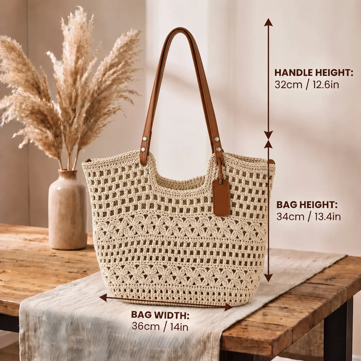 Clare Coastal | Bolsa de Mano Tejida a Mano