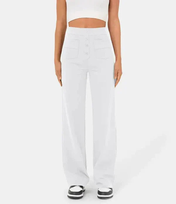 Jade | Pantalones elásticos de cintura alta