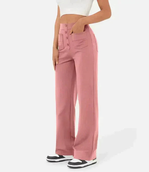 Jade | Pantalones elásticos de cintura alta