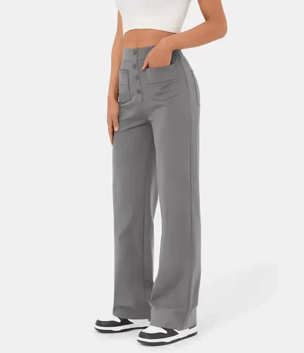 Jade | Pantalones elásticos de cintura alta
