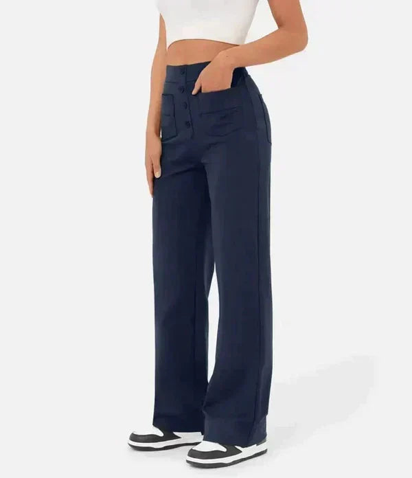 Jade | Pantalones elásticos de cintura alta