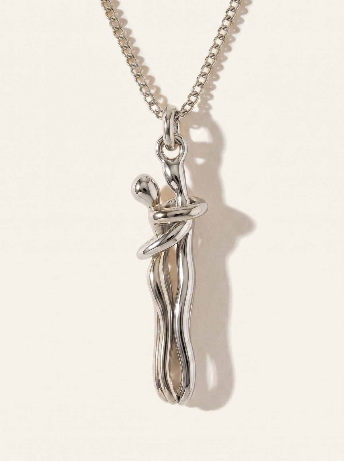 Collar Abrazo Dorado de Alma Sotelo — Plata