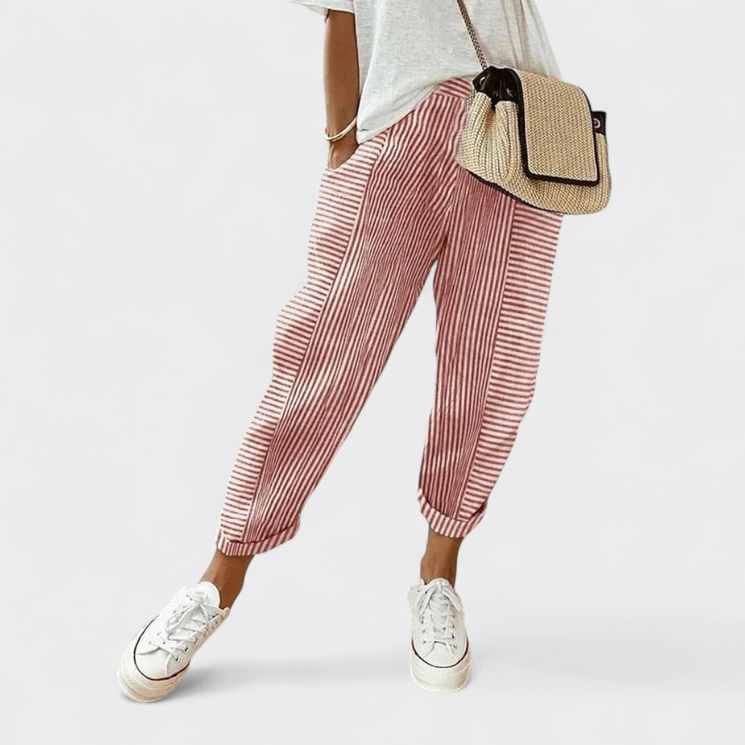Lucía | Pantalones a Rayas con Estilo