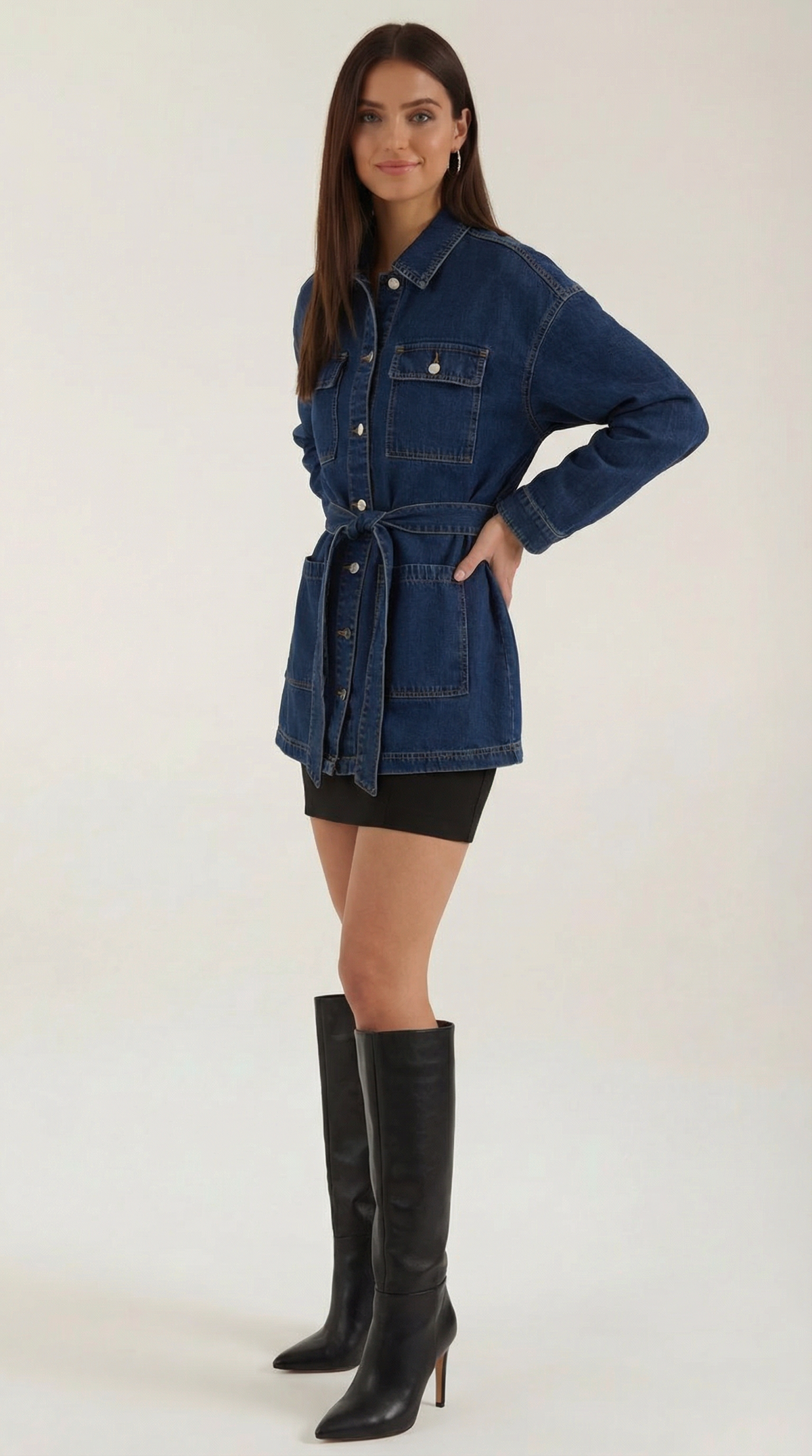 Alice | Chaqueta vaquera con cinturón