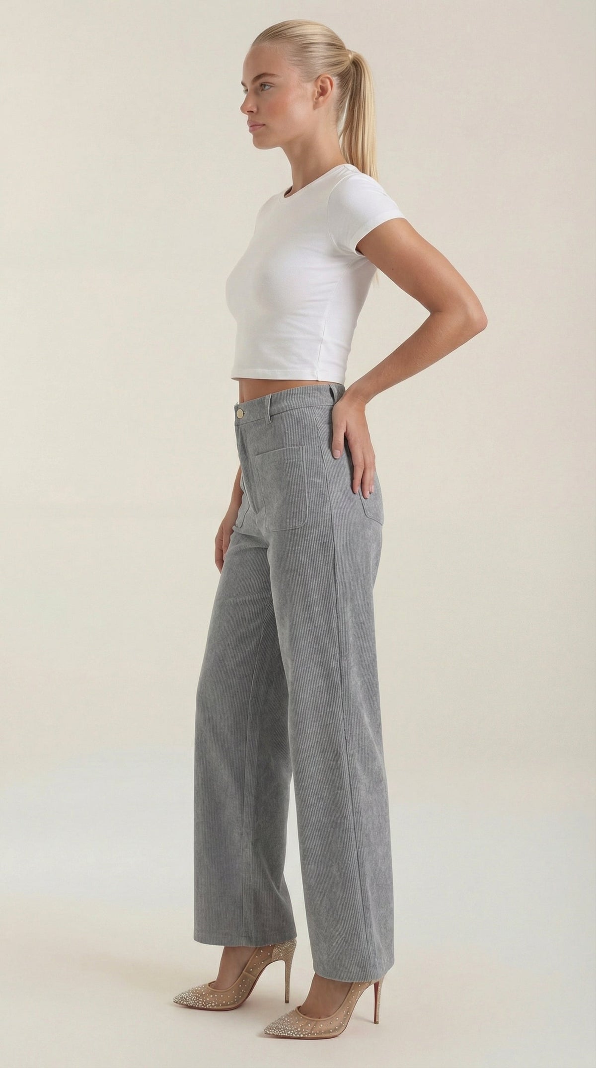 Pantalón Ancho de Pana Allison de Alma Sotelo — foto 2
