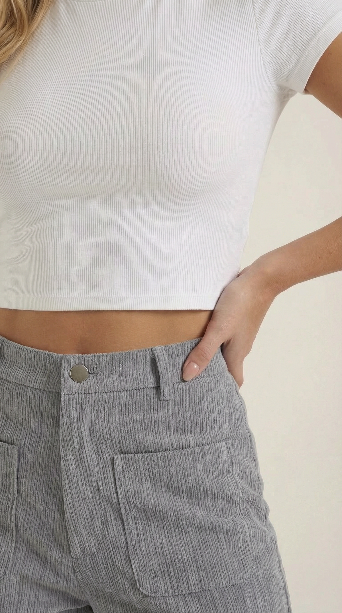 Pantalón Ancho de Pana Allison de Alma Sotelo — foto 3