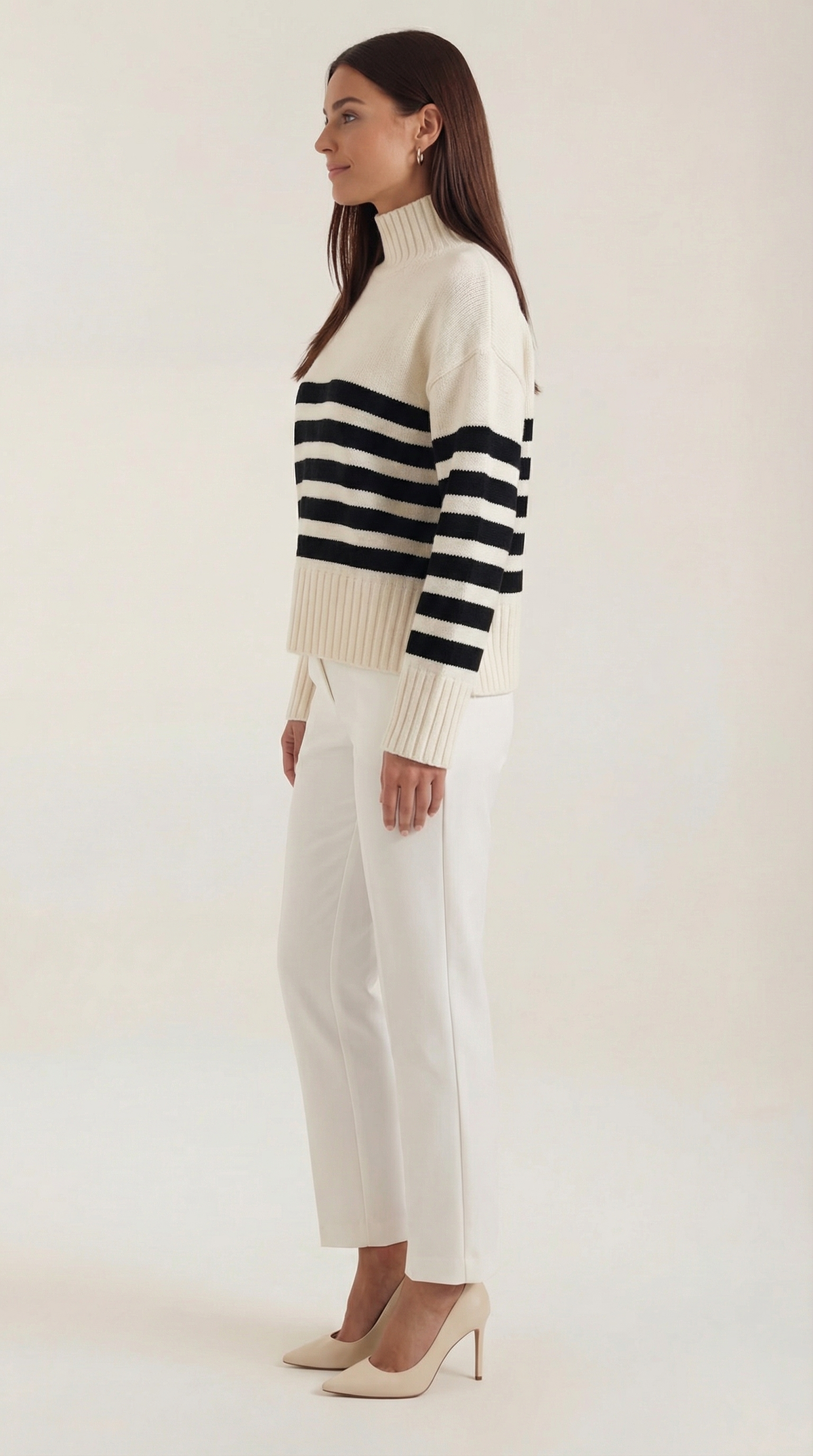 Jersey Oversize de Rayas Marfil de Alma Sotelo — foto 2