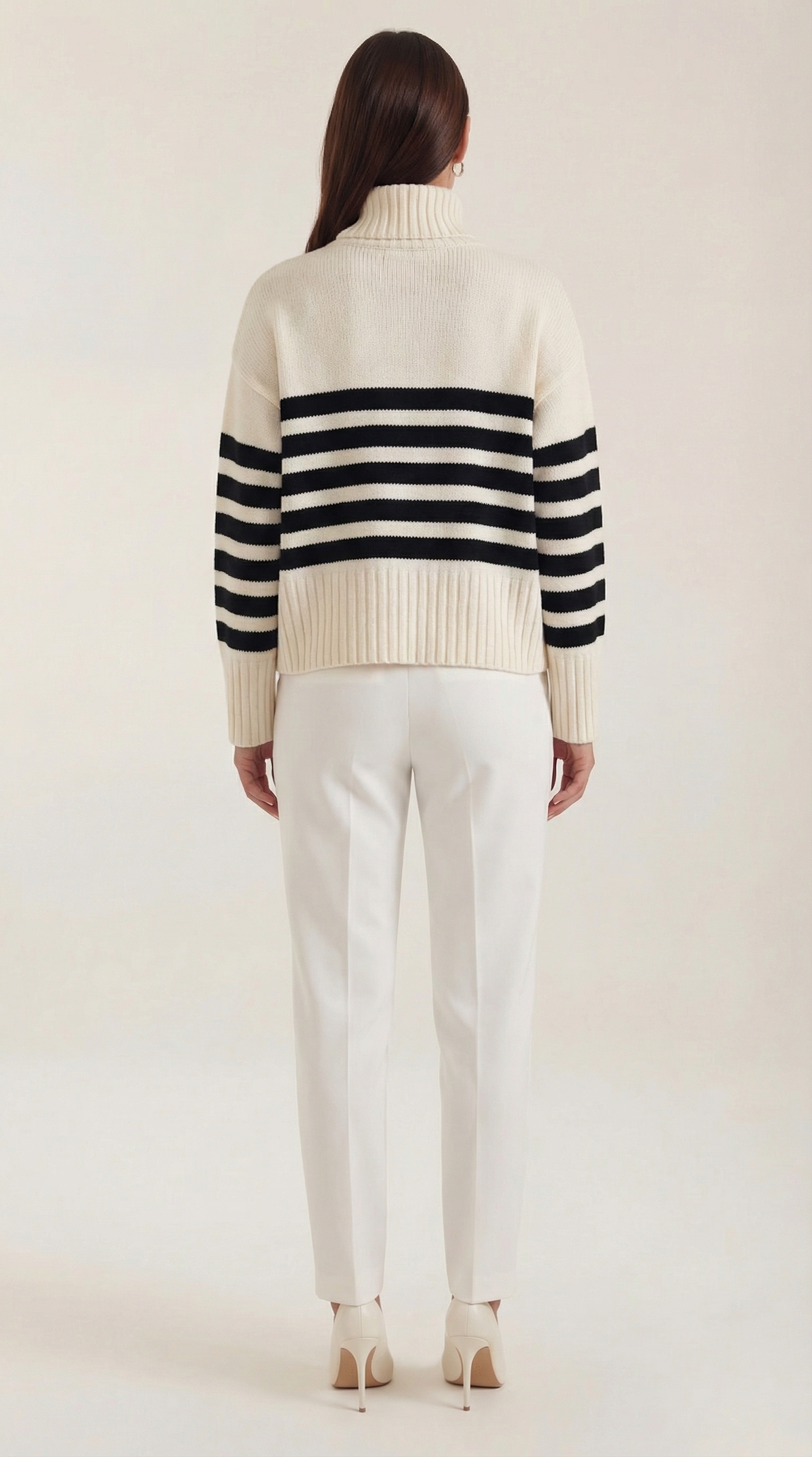 Jersey Oversize de Rayas Marfil de Alma Sotelo — foto 3