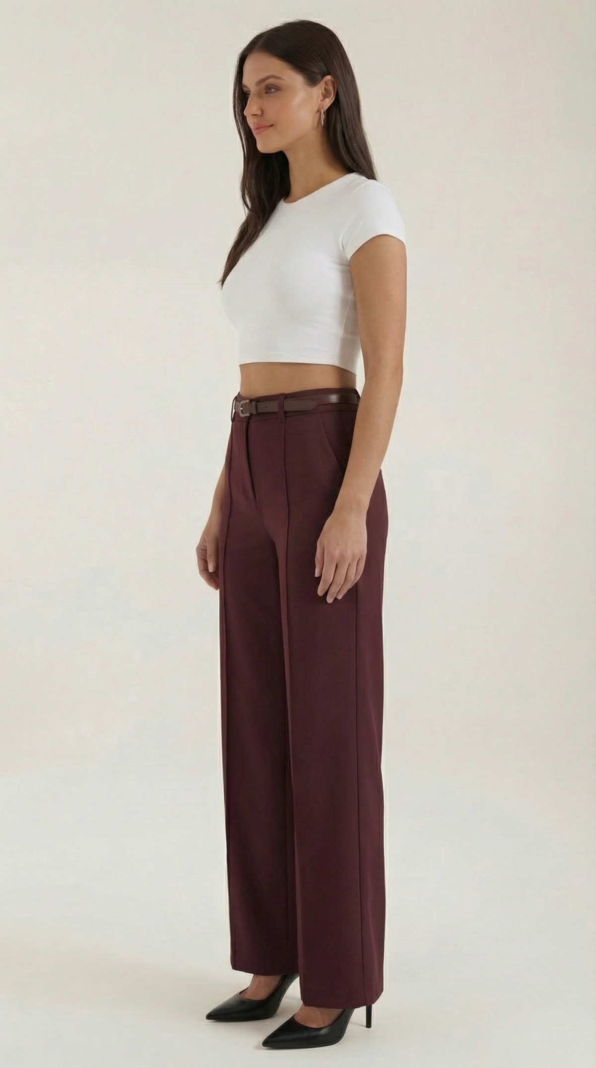 Pantalón Amplio de Tela Bertha de Alma Sotelo — foto 2