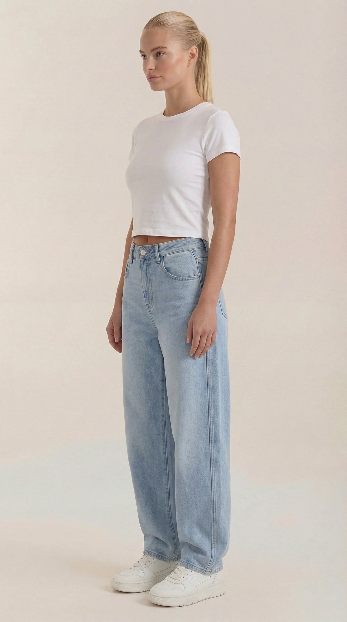 Bridget | Vaqueros barrel de corte amplio