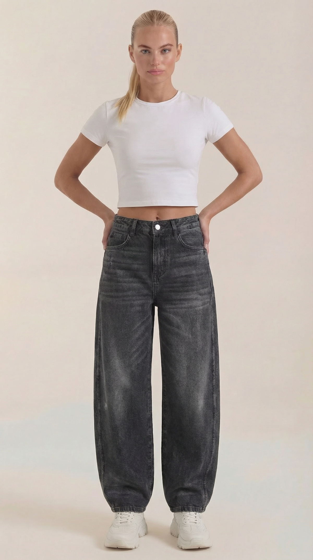 Bridget | Vaqueros barrel de corte amplio