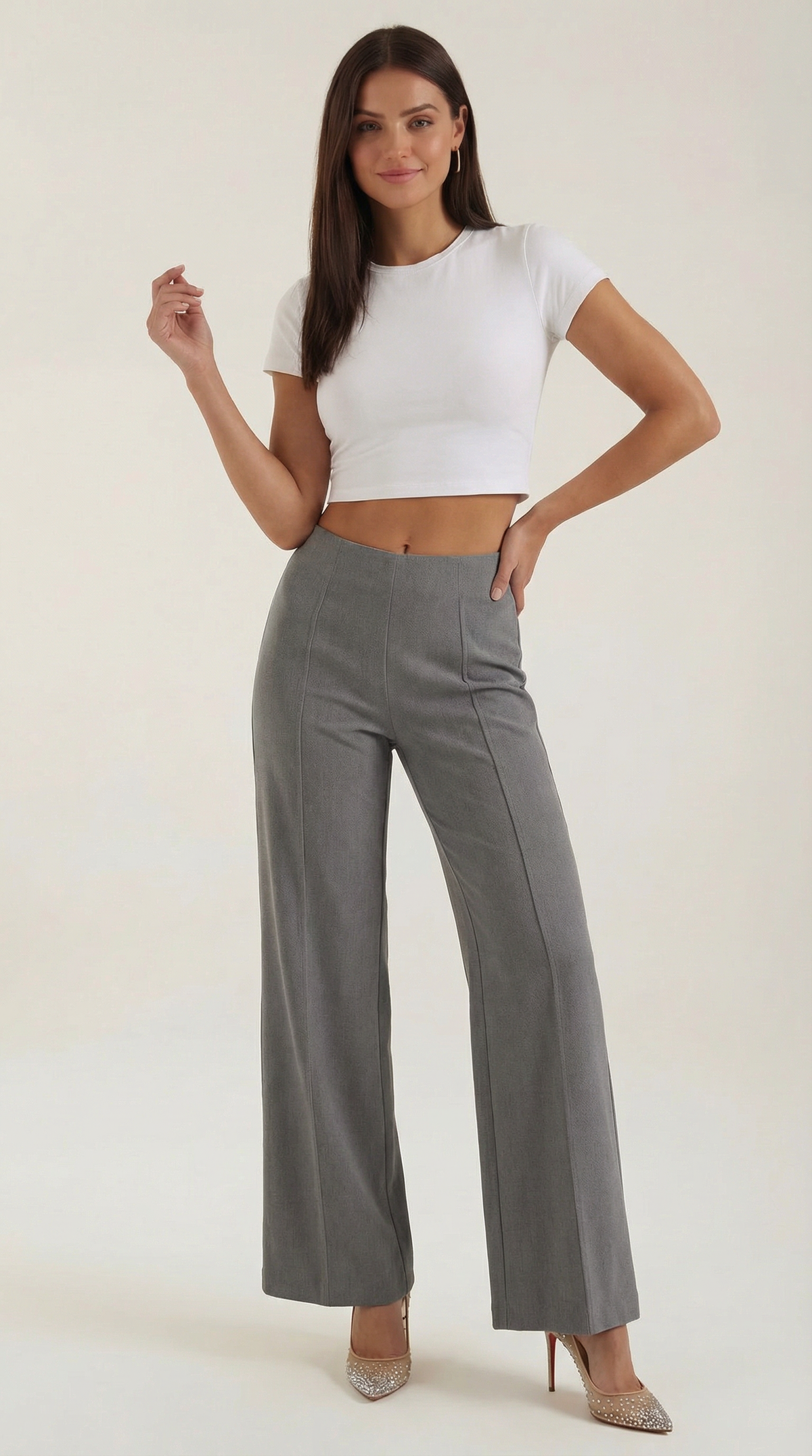 Brooke | Pantalón de vestir de pierna ancha