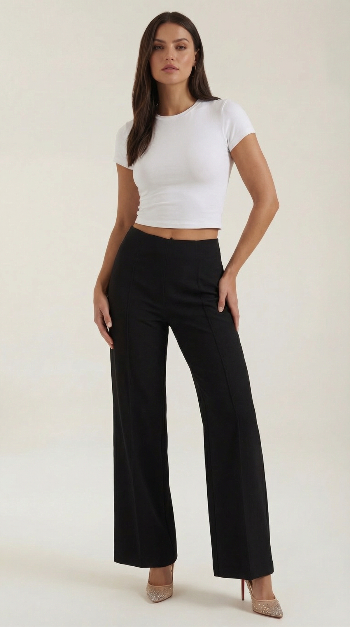 Brooke | Pantalón de vestir de pierna ancha